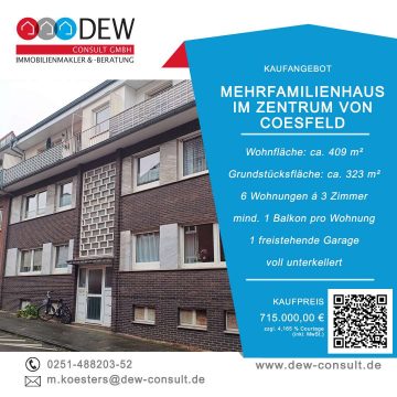 Mehrfamilienhaus im Zentrum von Coesfeld, 48653 Coesfeld, Mehrfamilienhaus
