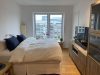 Modern und hochwertig Wohnen in Düsseldorf / Flingern - Schlafzimmer mit Blick nach dr